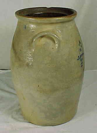 HART FULTON DOUBLE BIRD 3 GALLON STONEWARE CHURN  