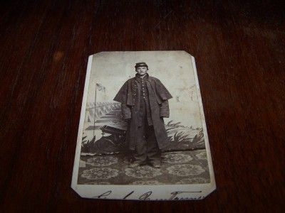 Civil War CDV IDd 20th Indiana Elijah Roe plus Research Project Armed 