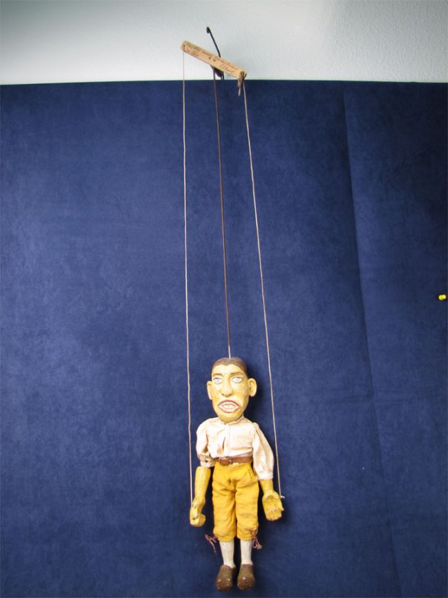 Hand Carved Wood Marionette Puppet Estate Of John Cech  