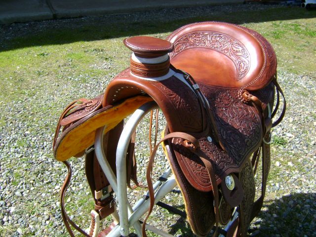   HARDSEAT 16 WESTERN WADE ROPING ROPER RANCHING RANCHER SADDLE by SMM