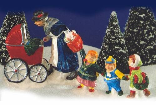 Dept 56 Snow Village Nanny And The Preschoolers NEW  