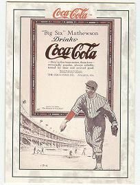 Coca Cola Coke Series 2 Case Card Christy Mathewson  