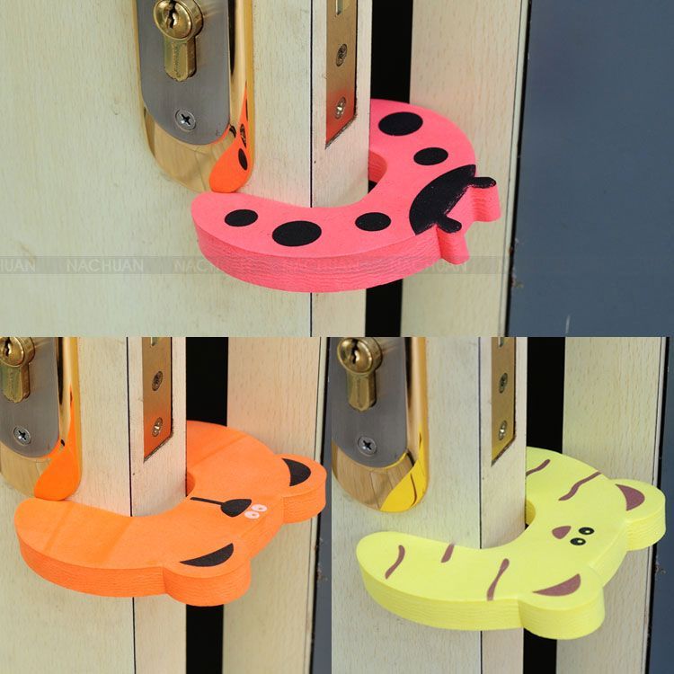 Thick Baby Toddler Safety Door Stopper Finger Guard Multi Color 