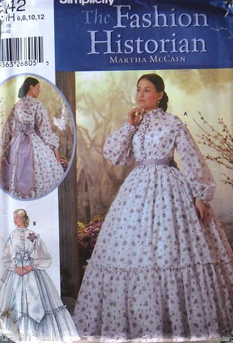 McCain Reenactment dress pattern costume civil war 6 12  