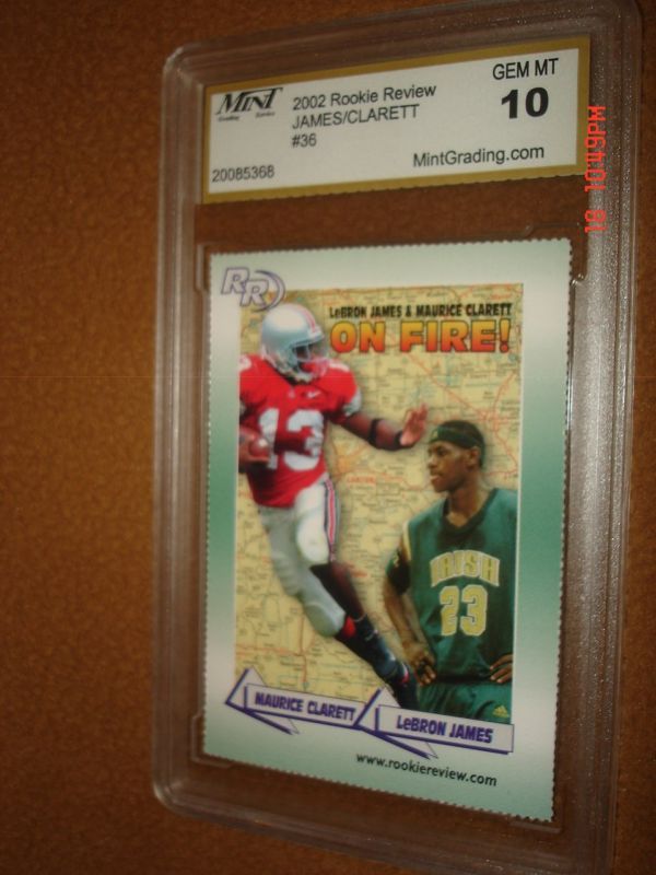 Lebron James/Clarett RC 2002/03 Rookie Review GEM MT10  