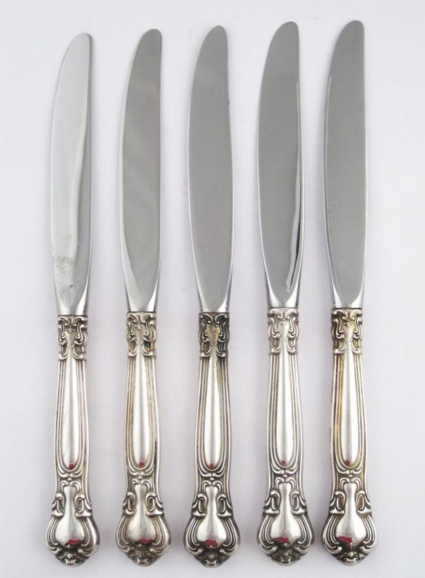   Chantilly Sterling Silver Dinner Knives No Monograms 9 1/4  