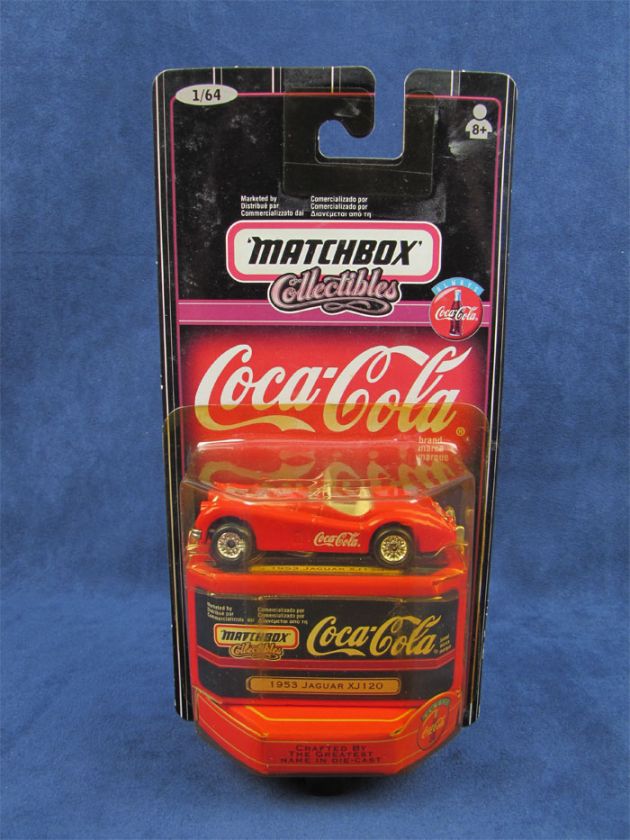 Coca Cola 1953 Jaguar XJ120 Matchbox Toy Car Sealed  