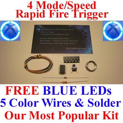 Xbox 360 Controller 4 Mode Rapid Fire Mod Kit COD MW2  