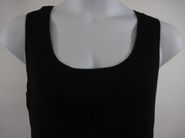 SUTTON STUDIO Black Sleeveless Tank Shell Blouse Sz 2x  