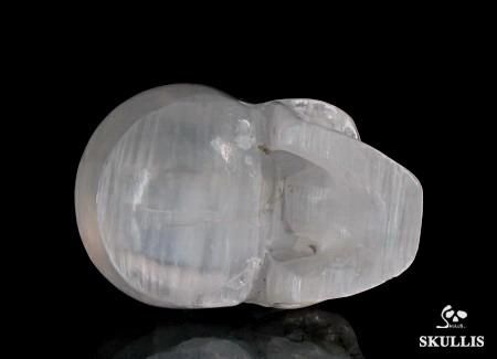 Selenite Carved Crystal Skull, Healing  