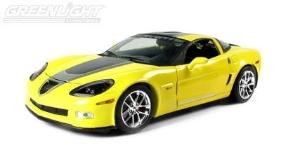 C6 2009 Yellow Corvette Z06 GT 1 124th Diecast Model  