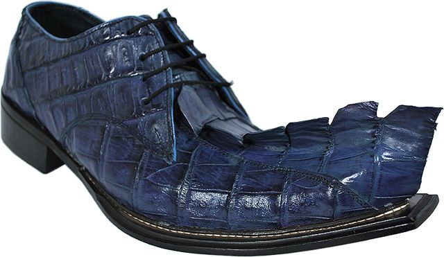 LA SCARPA~WICKED~BLUE GIANT CROCODILE TAIL SHOES~ 12  