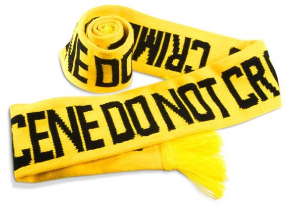 NEW Fuzz The Crime Scene Scarf   Do Not Cross  