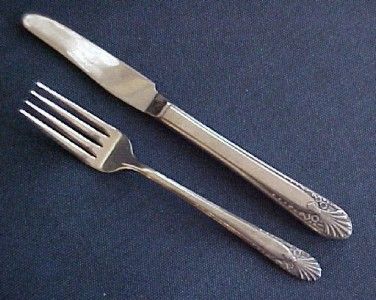 1939 Crown Silverplate Radiance Youth Knife and Fork  