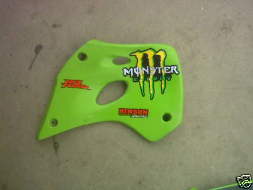 Kx 100 93 radiator plastics shroud with monster graphic  