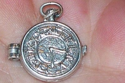 Rare Pocket Watch UK Silver Charm Open to Movement Fine  