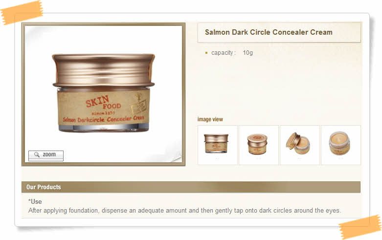 SKINFOOD Salmon Dark Circle Concealer Cream_#2 Beige  