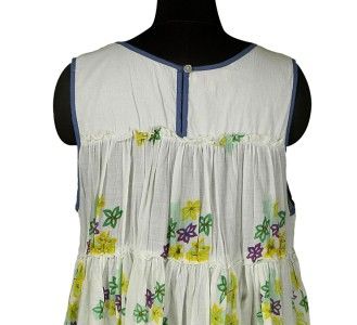 NEW $148 Free People Floral Printed Embellishment Embroidered Dress 