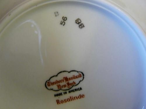 THEODORE HAVILAND ROSALINDE BREAD & BUTTER PLATE  