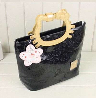   Ladys HANDBAG kitty Bowknot Purses white/black/pink/purple  