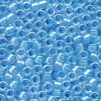 MIYUKI DELICA DB0057 LINED SKY BLUE AB BEADS  