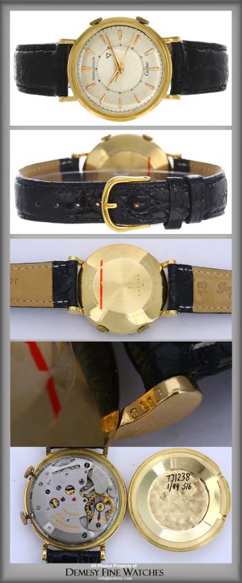 Mens Vintage Cartier Jaeger LeCoultre Alarm Watch  
