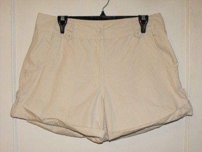 Womens FASHION BUG Khaki Shorts Size 14 Inseam 4.5  