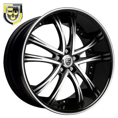 24 Lexani Wheels LSS 55 Black Rim Tires Lexus GL 500  