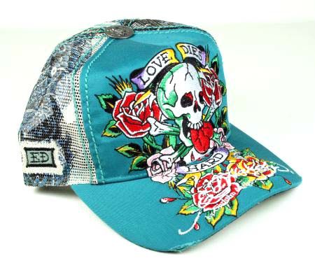 ED Hardy trucker Cap Love DIES Hard HOLLYWOOD panther  