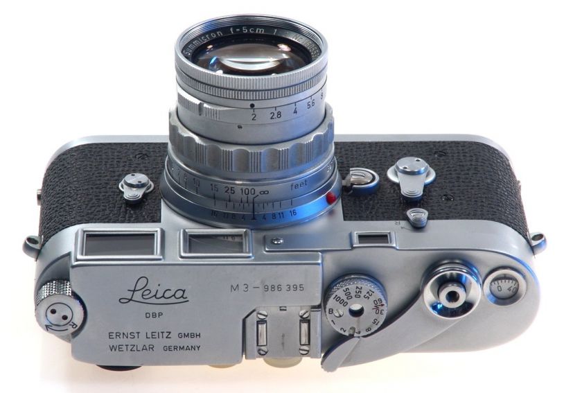 LEICA M3 SUMMICRON RIGID 2/50mm LENS FILM 35mm CAMERA MINT f=5cm METER 