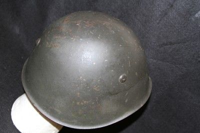 ORIGINAL WW2 ITALIAN ITALY M33 COMBAT HELMET W/ LINER NICE NR 