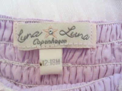 LUNA LUNA COPENHAGEN LILAC PETAL DRESS SZ.12 18 MOS.  