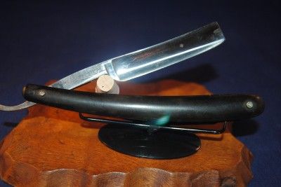 Vintage LOEFFLER & SYKES STRAIGHT RAZOR w/ Horn Shades  