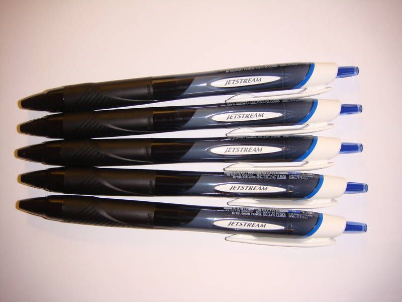 UNI JETSTREAM BALLPOINT PEN 1.0mm blue ink (5 pcs)  