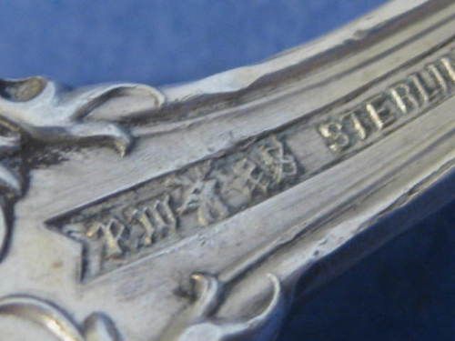 vtg Antique Texas Star Steer Sterling Souvenir Spoon  