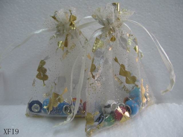 50PCS LARGE SIZE Various Heart Organza wedding favor gift pouch bags 3 