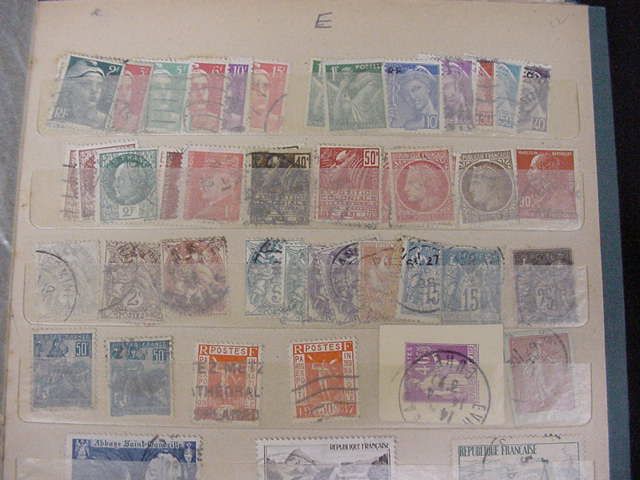 WORLDWIDE COLLECTION MINT USED STAMPS STOCK BOOK EARLY MID +++  