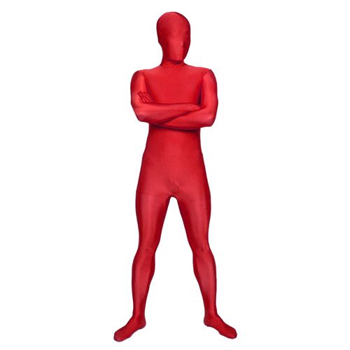   SUIT FULL BODY SPANDEX/LYCRA COSTUME SECOND SKIN RED BLUE GREEN BLACK