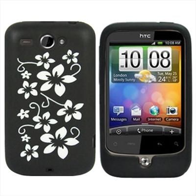 Black Silicone Case Cover Skin For HTC Wildfire G8  