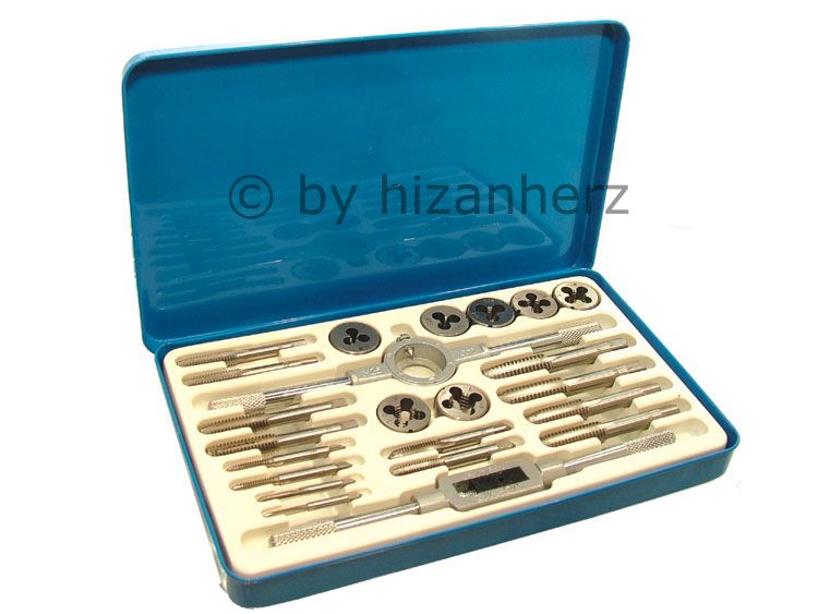 23 Piece Alloy Whitworth Tap and Die Set in M/box   NEW  