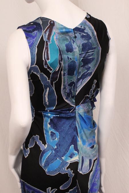 389 Diane von Furstenberg Dress Beetle Bug Silk 4 S #000861  