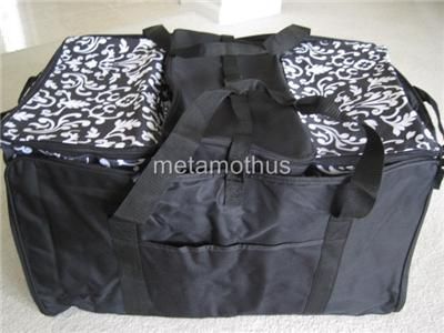 Thirty One XXL Utility Tote Set Black parisian Pop NEW  