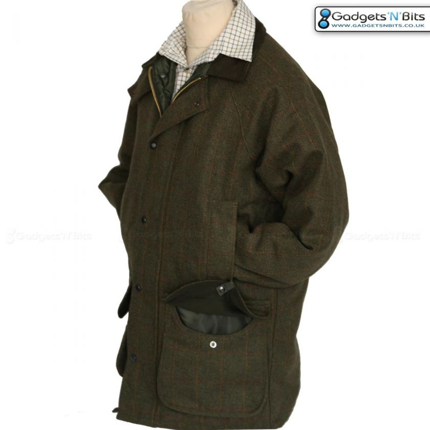 BRAND NEW MENS DERBY TWEED SHOOTING / HUNTING JACKET COAT S   XXL 