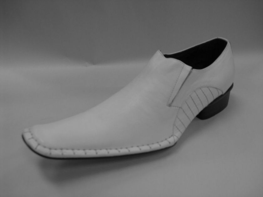 Mens Fiesso New White King Toe Slipon Shoes FI 6006  