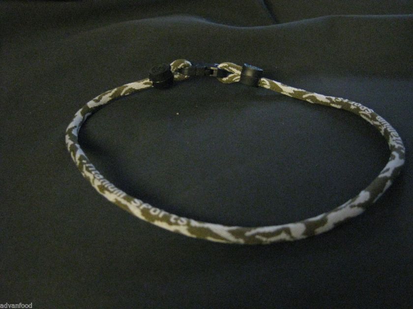   Camouflage Titanium Tornado Sports 1 Rope Necklace *USA SELLER*  