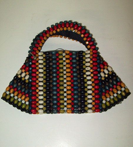 Vintage PURSES Beaded FLAPPER Knitted BERMUDA Silk  