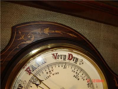 STUNNING  CIRCA 19th Century LARGE *ANEROID BAROMETER* with 