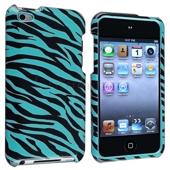  on case compatible with apple ipod touch 4th generation blue black 