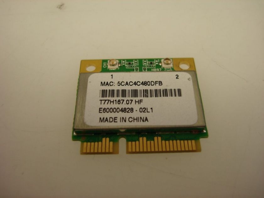 Atheros AR5B97 T77H167.07 300 Mbps 802.11b/g/n Half Height Mini PCI E 