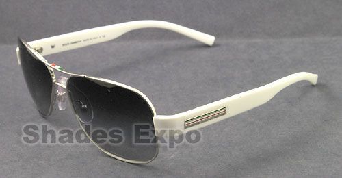 NEW DOLCE&GABBANA D&G SUNGLASS DG 2076 WHITE 058G AUTH  